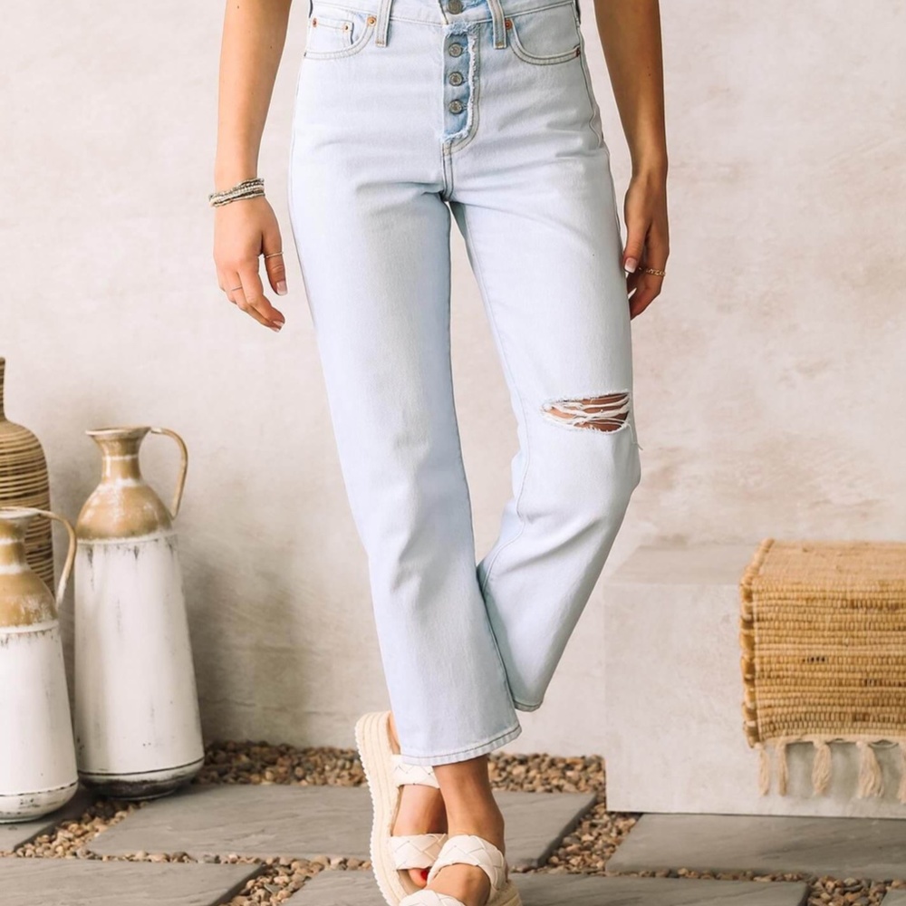 Levi’s Wedgie Straight High Rise Seasons Greetings Denim 100% Cotton NWT